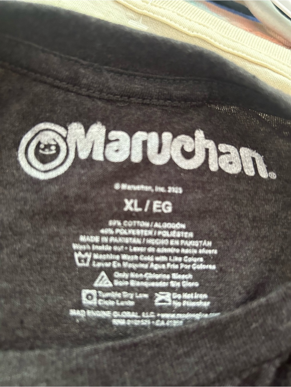 Authentic Maruchan "Send Noods" Unisex Graphic Tee – Charcoal Heather Size XL - Picture 3 of 4